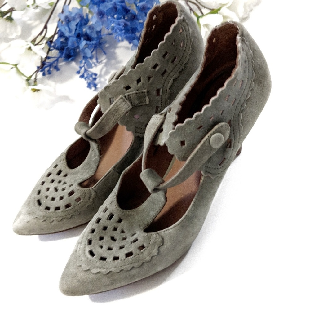 Lucky Penny Anthropologie Mary Jane Heels 39